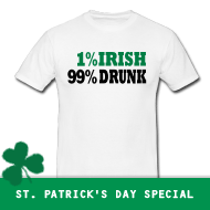 1% Irish, 99% Drunk | St. Patricks Day T-Shirts, Hoodies, Green Shirts